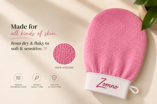 best exfoliating glove texture for dry flaky skin and dead skin buildup