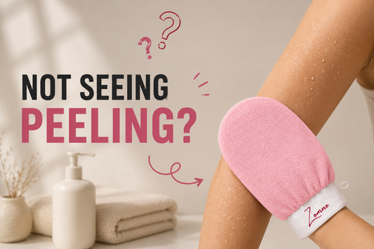 why exfoliating glove not peeling skin and how to fix technique for better results