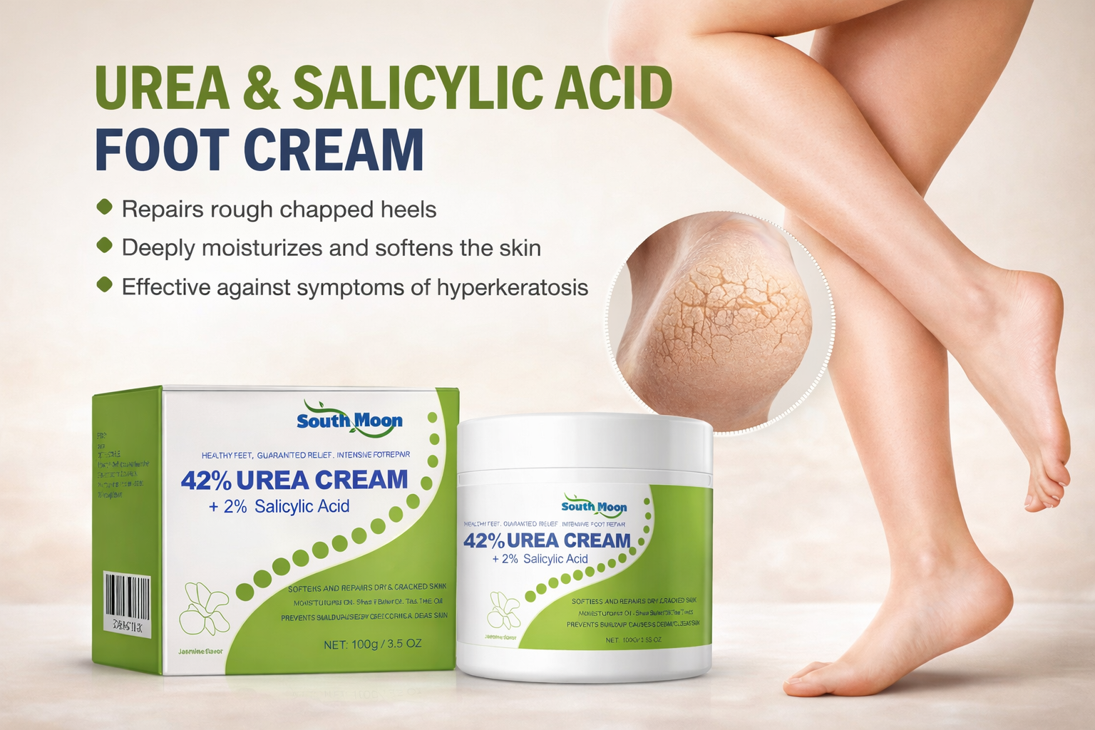 Foot Repair Cream with 42% Urea + 2% Salicylic Acid