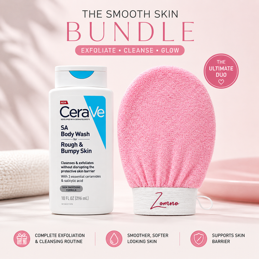 The Rough & Bumpy Skin Duo | Zomno™ Glove + CeraVe SA Body Wash